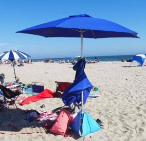 BeachBub All-In-One Beach Umbrella System, Best Umbrella for the Beach